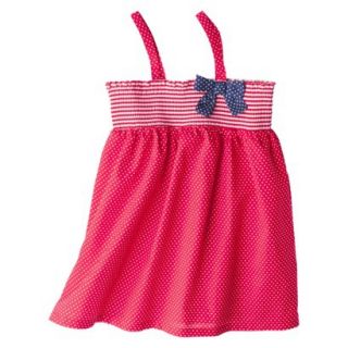 Circo Infant Toddler Girls Polka Dot Swim Cover Up Dress   Red 2T