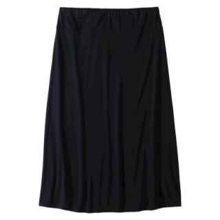 Pure Energy Womens Plus Size Knit Maxi Skirt   Black 2X