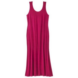 Merona Womens Plus Size Sleeveless V Neck Maxi Dress   Red 1