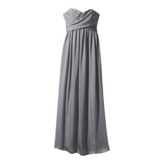 TEVOLIO Womens Plus Size Satin Strapless Maxi Dress   Cement   26W