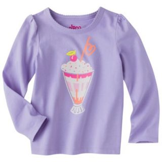Circo Infant Toddler Girls Long sleeve Tee   Purple Luster 12 M