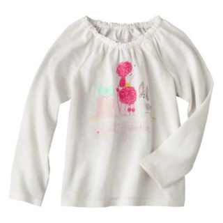 Cherokee Infant Toddler Girls Tee Shirt   Cream 12 M