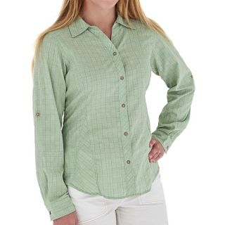 Royal Robbins Kalahari Shirt   CoolMax(R)  Long Sleeve (For Women)   AGAVE (XL )