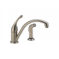 Delta Faucet 441 SS DST Collins Single Handle Kitchen Faucet with Side Spray