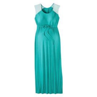 Liz Lange for Target Maternity Cap Sleeve Maxi Dress   Gem Blue/Aqua M