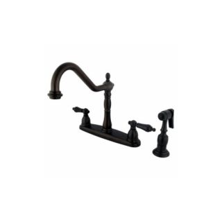 Elements of Design EB1755ALBS Universal Two Handle Centerset Kitchen Faucet With