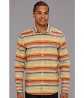 Lucky Brand Humbolt Stripe Shirt Mens Long Sleeve Button Up (Multi)