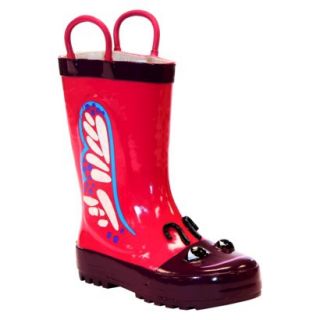 Toddler Girls Butterfly Rain Boots   Pink 2