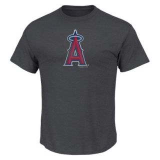 MLB Mens Los Angeles Angels Crew Neck T Shirt   Grey (XL)