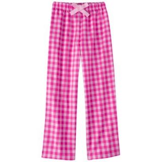 Xhilaration Girls Plaid Flannel Sleep Pant   Pink S
