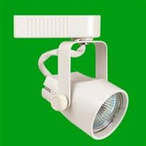 Elco Lighting ET587W Track Lighting, Low Voltage Electronic Short P Back Track Fixture White