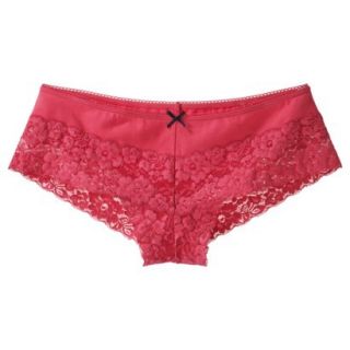 Xhilaration Juniors Wide Lace Hipster   Bright Coral XS