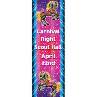 Carousel Horse Vertical Banner