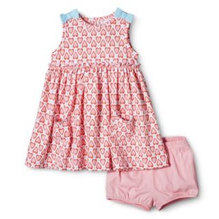Just One YouMade by Carters Newborn Girls Dress   Pink/Turquoise 6 M