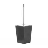Gedy 311533 Kyoto Leather Toilet Brush Holder with Bristle brush