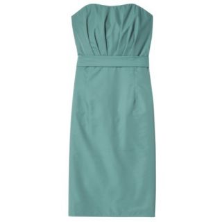 TEVOLIO Womens Plus Size Taffeta Strapless Dress   Blue Ocean   24W