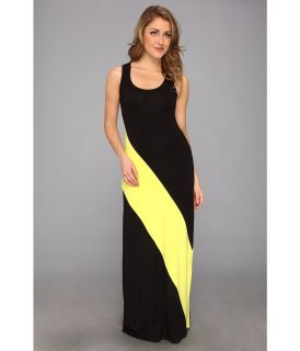 Karen Kane Diagonal Stripe Maxi Dress Womens Dress (Black)