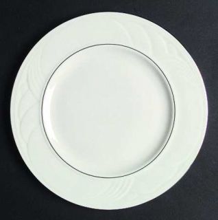 Lenox China Sand Dune Platinum Dinner Plate, Fine China Dinnerware   Raised Arcs