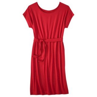 Merona Womens Knit Belted Dress   Wowzer Red   S