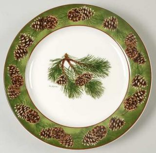 Wild Wings Pinecone Salad Plate, Fine China Dinnerware   Persis Weirs,Pinecones,