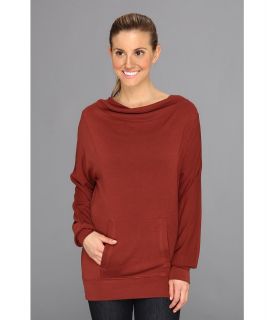 Royal Robbins Enroute L/S Cowl Womens Long Sleeve Pullover (Red)