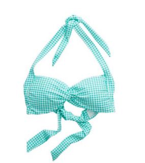 Lookbook Green Aerie Retro Halter Bikini Top, Womens XXL