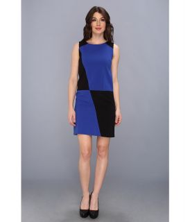 Ivy & Blu Maggy Boutique S/L Color Block Shift Dress Womens Dress (Black)