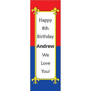 Medieval Personalized Vertical Banner