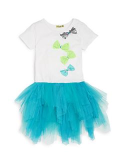 Toddlers & Little Girls Tutu Dress   Teal