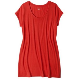 Mossimo Supply Co. Juniors Plus Size Short Sleeve Tee Shirt Dress   Coral 3