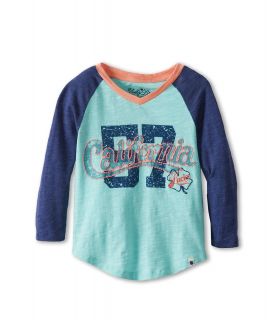 Lucky Brand Kids Girls L/S California Athletic Tee Girls T Shirt (Blue)