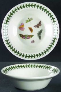Portmeirion Botanic Garden Butterflies Rim Cereal Bowl, Fine China Dinnerware  