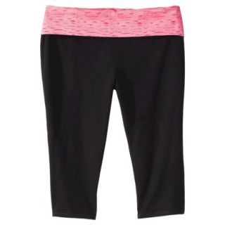 Mossimo Supply Co. Juniors Plus Size Capri Pants   Black/Pink 2