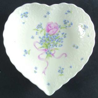 Mikasa Always And Forever Heart Shaped Dish, Fine China Dinnerware   Pink Rose A