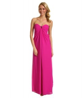 Laundry by Shelli Segal Chiffon Gown Womens Clothing (Pink)
