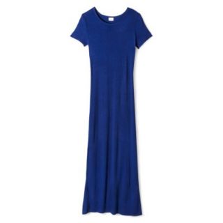 Merona Womens Knit T Shirt Maxi Dress   Waterloo Blue   XL