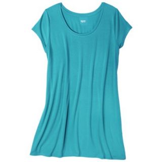 Mossimo Supply Co. Juniors Plus Size Short Sleeve Tee Shirt Dress   Aqua X