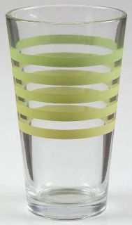 Gibson Designs Color Oasis Green Tall Glassware Tumbler, Fine China Dinnerware  