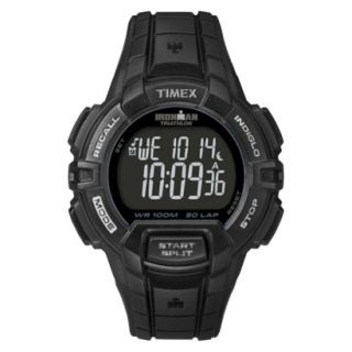 Timex Mens Performance Rugged 30 Lap Black Case and Strap with Reverse Display