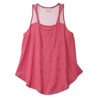 Mossimo Supply Co. Juniors Knit to Woven Tank   Washed Red L(11 13)