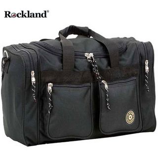 Rockland Bel air 19 inch Carry on Tote / Duffel Bag (Black Measures 19 inches long x 10 inches high x 8.5 inches wide )