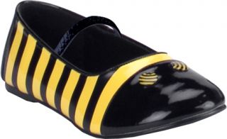 Girls Funtasma Bee 16C   Black/Yellow Patent Casual Shoes