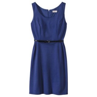Merona Womens Ponte Sleeveless Fit and Flare Dress   Waterloo Blue   XXL