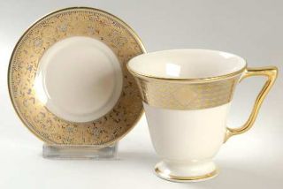 Lenox China Haute Couture Footed Cup & Saucer Set, Fine China Dinnerware   Colin
