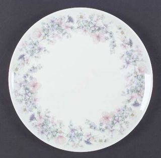 Wedgwood Angela Dinner Plate, Fine China Dinnerware   Pastel Flowers, Smooth, Co