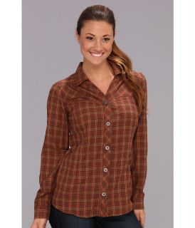 Royal Robbins Ticaboo Plaid L/S Shirt Womens Long Sleeve Button Up (Red)