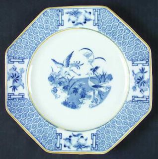 Johnson Brothers Geneva Blue & White Luncheon Plate, Fine China Dinnerware   Blu
