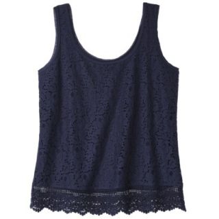 Mossimo Supply Co. Juniors Lace Tank   Oxford Blue XXL(19)