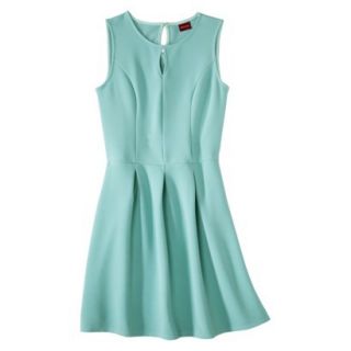 Merona Womens Textured Sleeveless Keyhole Neck Dress   Sunglow Green   XL