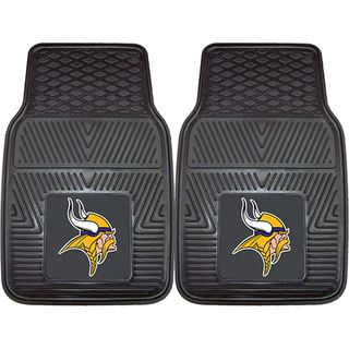 Fanmats Minnesota Vikings 2 piece Vinyl Car Mats (100 percent vinylDimensions 27 inches high x 18 inches wideType of car Universal)